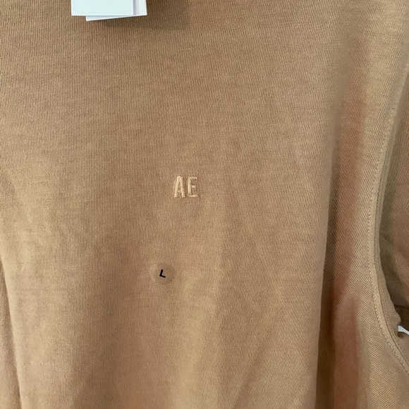 NWT AMERICAN EAGLE basic tan tee shirt - Picture 4 of 5